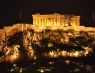 Akropolis bei Nacht von der Roof Top Bar