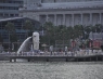 Der Merlion spuckt wie eh und je