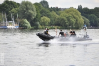 Do 6.7. - Mittagspause an der Alster - Die Polizei hat das Wesentliche im Blick