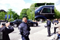 Sa 8.7. - Zufällig zur interessanten Zeit am Gorch-Fock-Wall gewesen - Trump