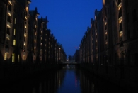 Speicherstadt bei Nacht