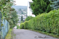 Auflösung ohne Bild: die Fassade des Pavillons. Hier der schöne Blick auf Höhr beim alten Weg von der Schule nach Hause.