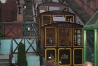 Die Gondeln der Seilbahn