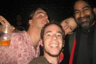 Party mit Peter, ??? und Pradeep