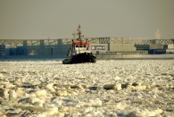 Eisige Elbe