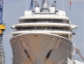 Die Eclipse von Abramovich im Schwimmdock von Blohm + Voss