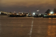 Die Elbe an den Landungsbrücken